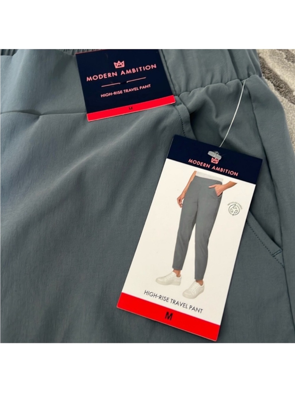 Modern Ambition High-Rise Travel Pant - Blue Gray